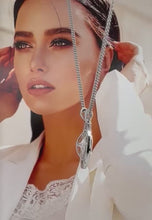 Load and play video in Gallery viewer, Diamond and Pink Sapphire oval pendant by paddyb
