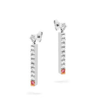 Load image into Gallery viewer, Ellendale Diamonds Australia 18ct white gold Desert Rose drop earrings.
